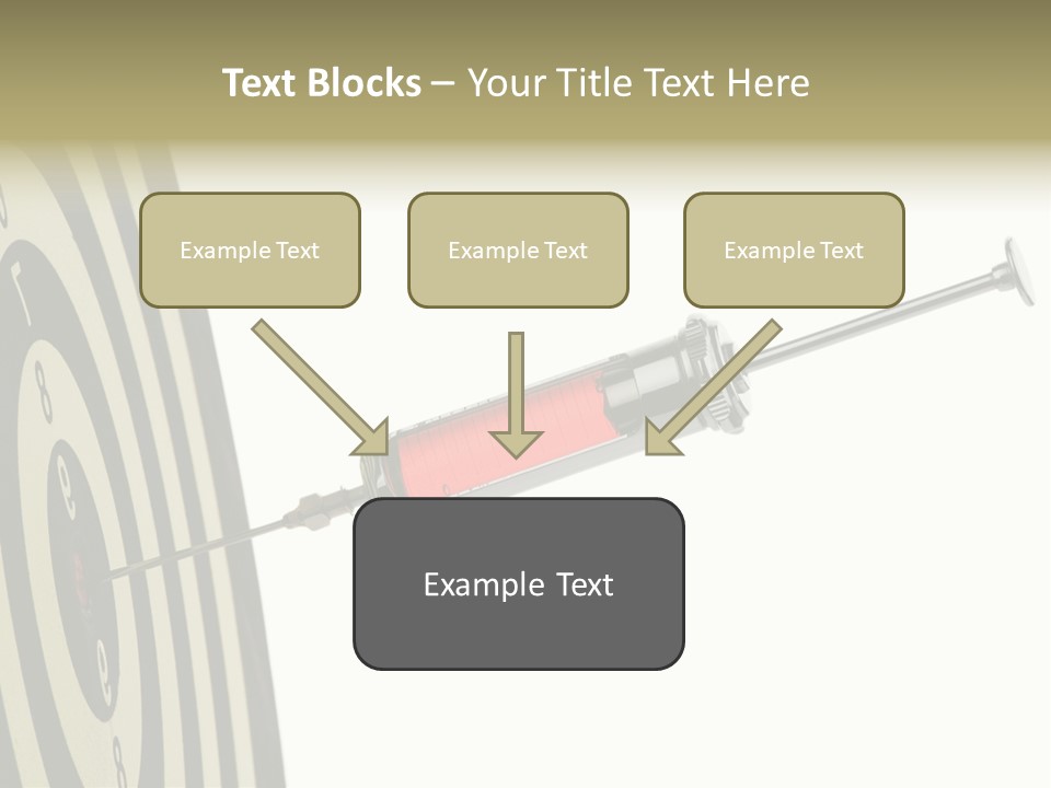 Hit Blood Syringe PowerPoint Template