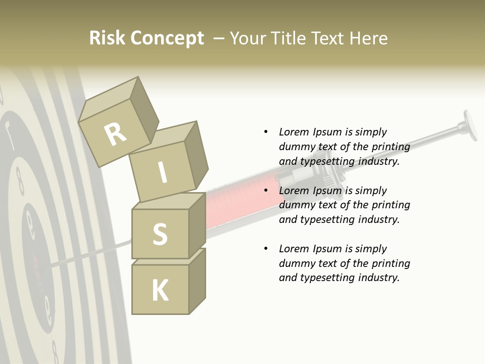 Hit Blood Syringe PowerPoint Template