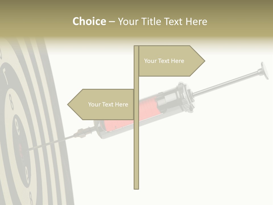 Hit Blood Syringe PowerPoint Template
