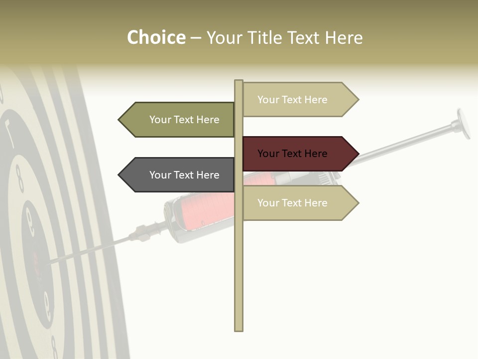 Hit Blood Syringe PowerPoint Template