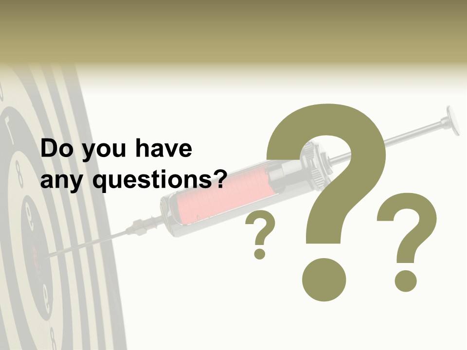 Hit Blood Syringe PowerPoint Template