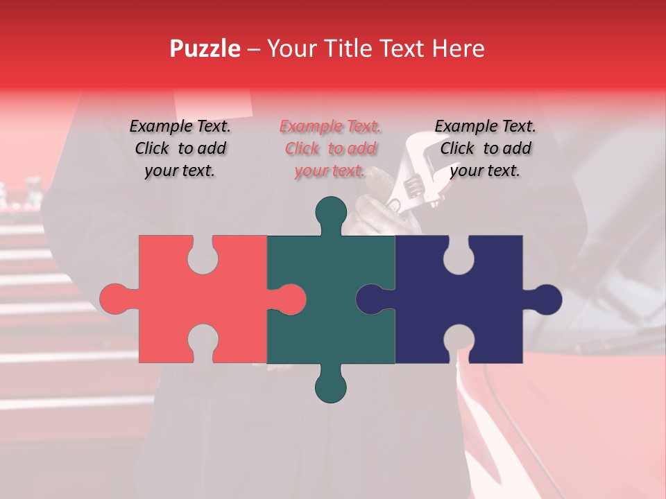 Wrench Job Red PowerPoint Template