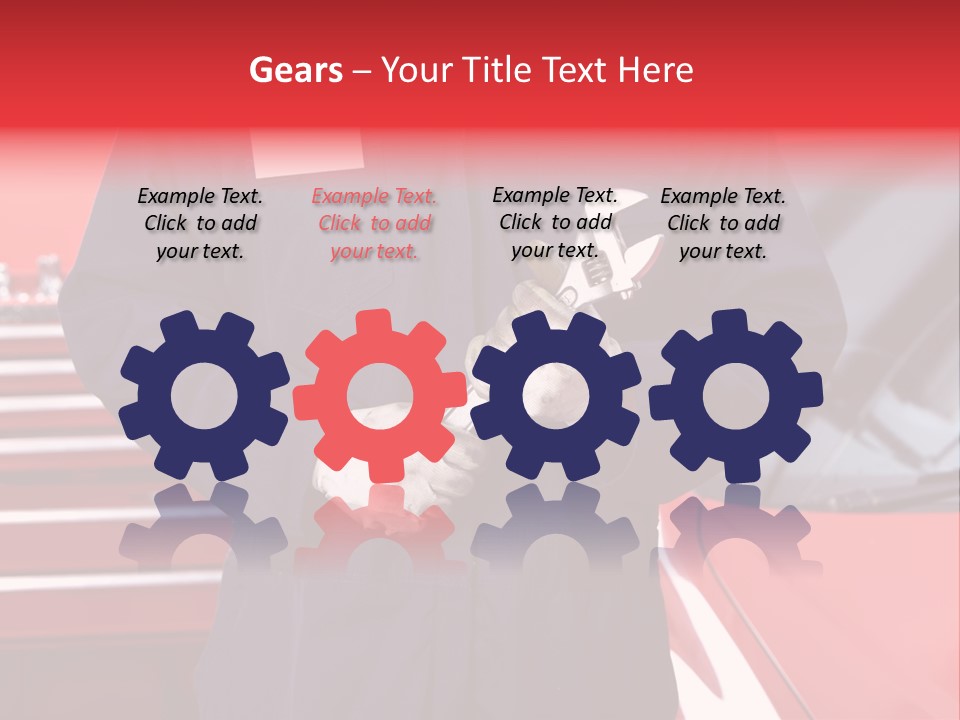 Wrench Job Red PowerPoint Template