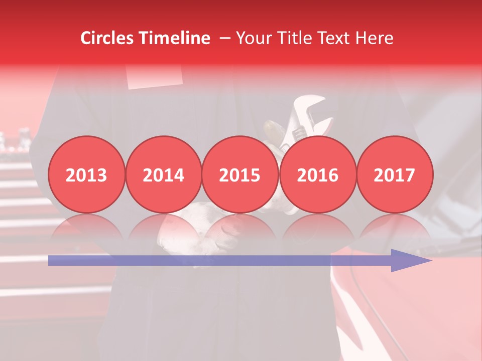 Wrench Job Red PowerPoint Template