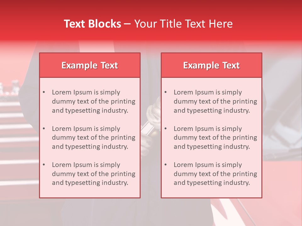 Wrench Job Red PowerPoint Template