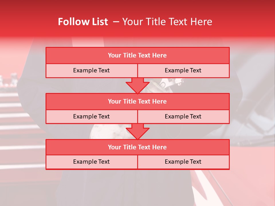Wrench Job Red PowerPoint Template