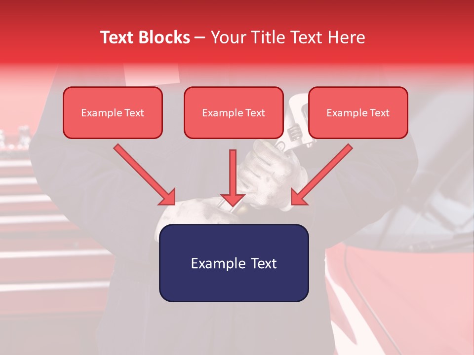 Wrench Job Red PowerPoint Template