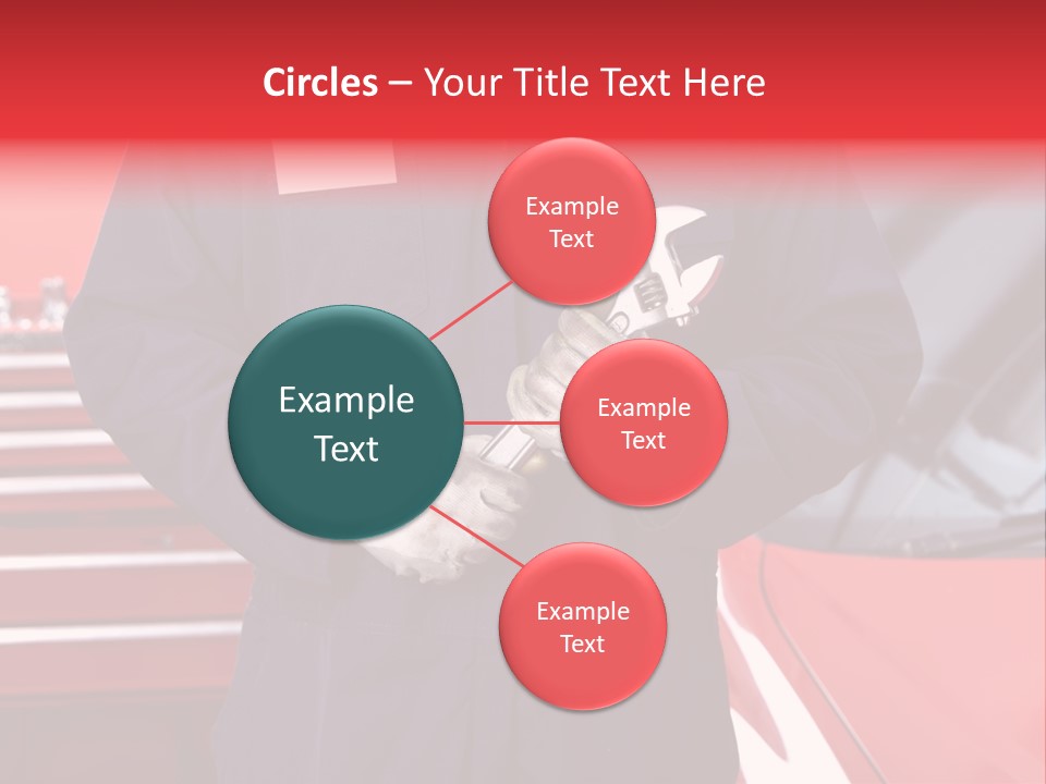 Wrench Job Red PowerPoint Template