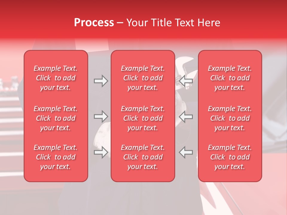Wrench Job Red PowerPoint Template
