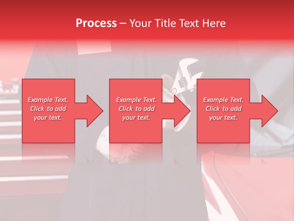 Wrench Job Red PowerPoint Template
