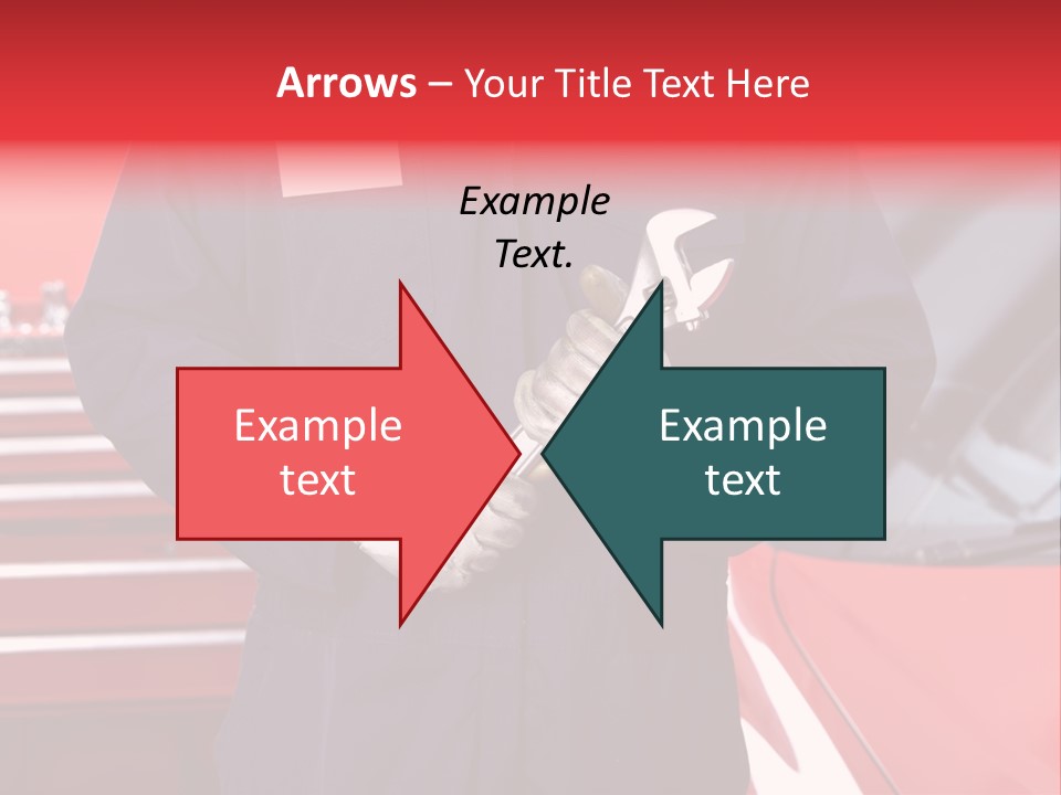 Wrench Job Red PowerPoint Template