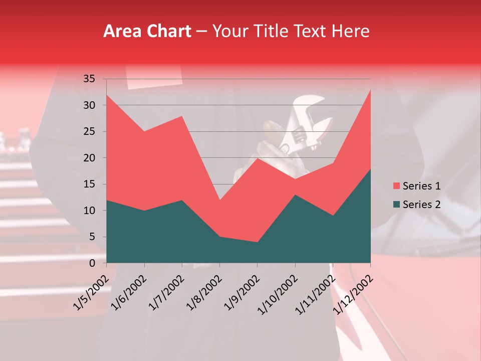 Wrench Job Red PowerPoint Template