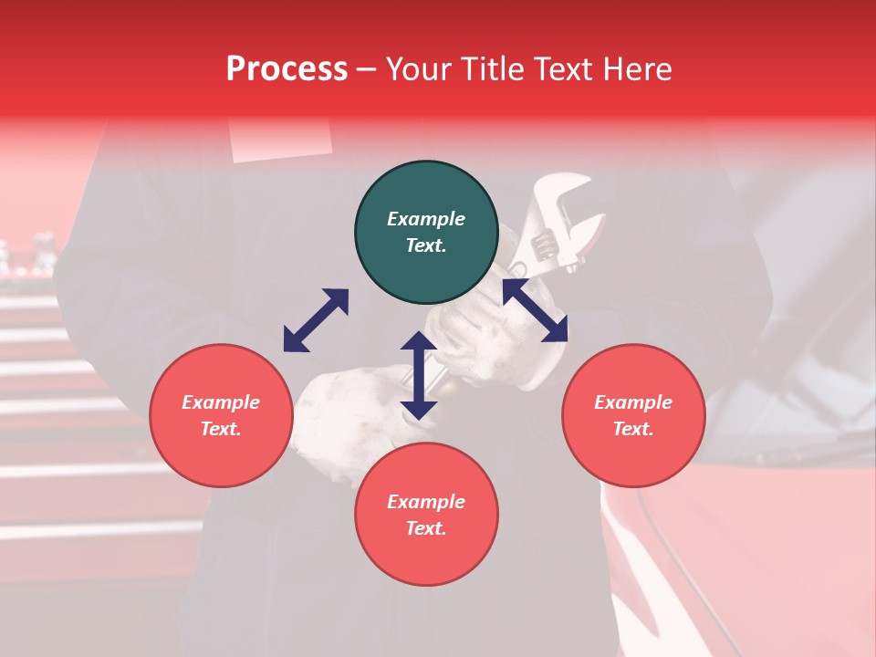 Wrench Job Red PowerPoint Template