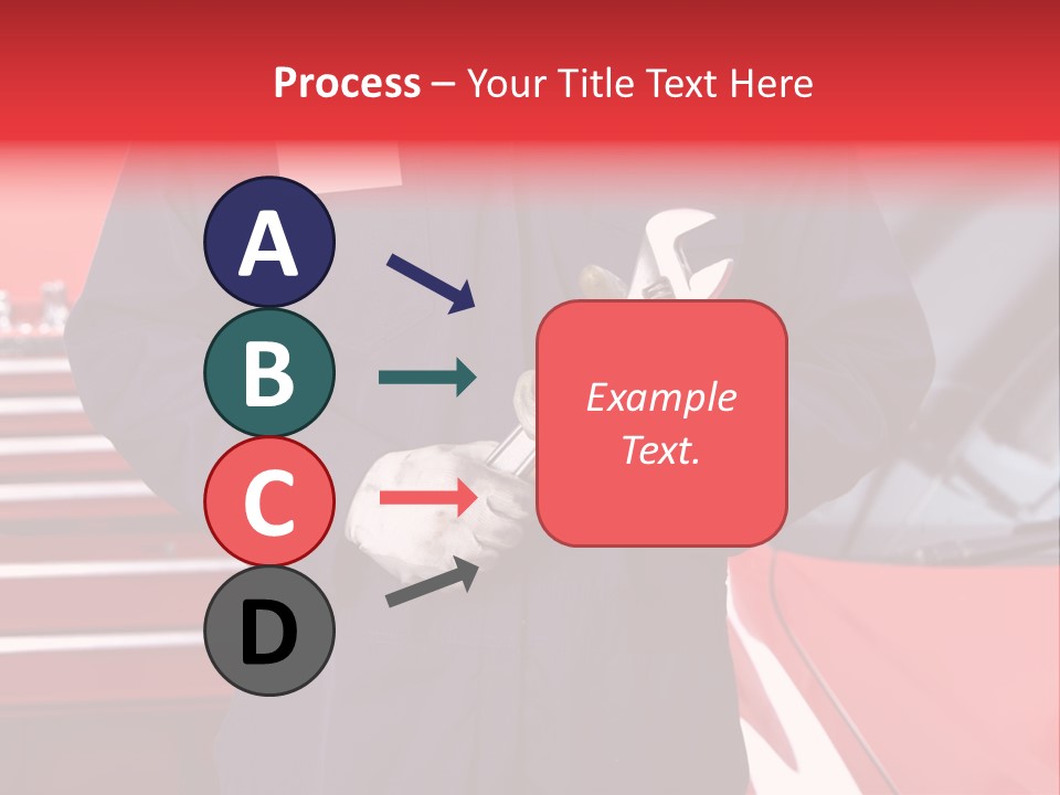 Wrench Job Red PowerPoint Template