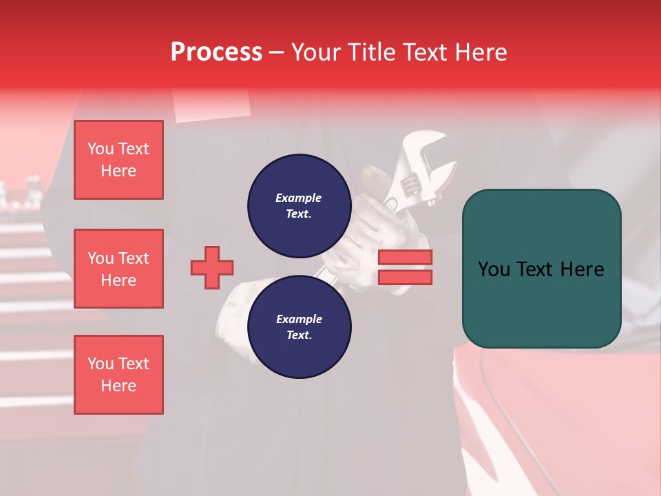 Wrench Job Red PowerPoint Template