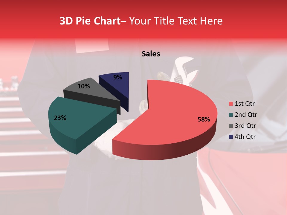 Wrench Job Red PowerPoint Template