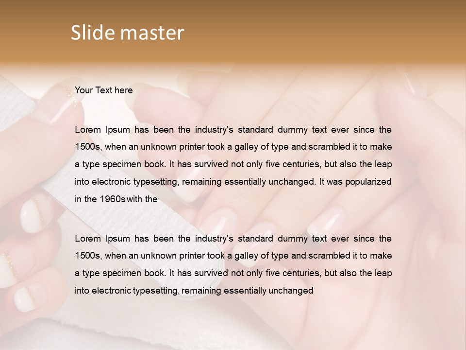 Lifestyle Relaxing Polish PowerPoint Template