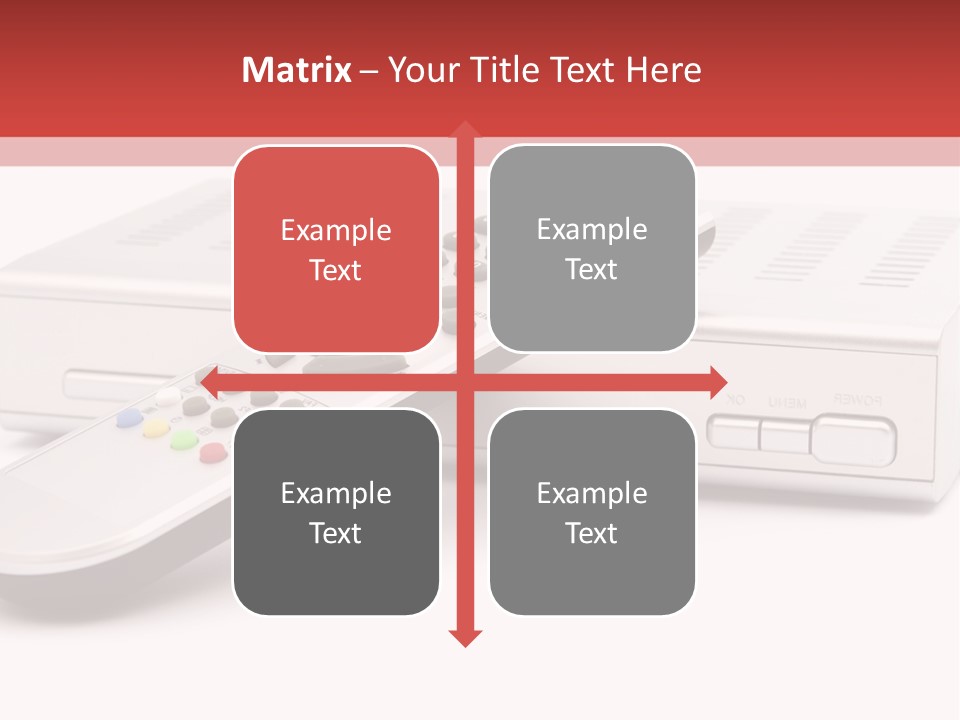 Television Recorder Isolated PowerPoint Template