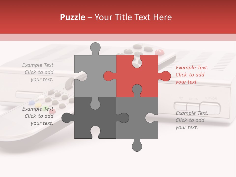 Television Recorder Isolated PowerPoint Template