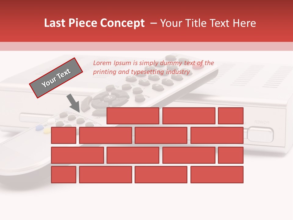 Television Recorder Isolated PowerPoint Template