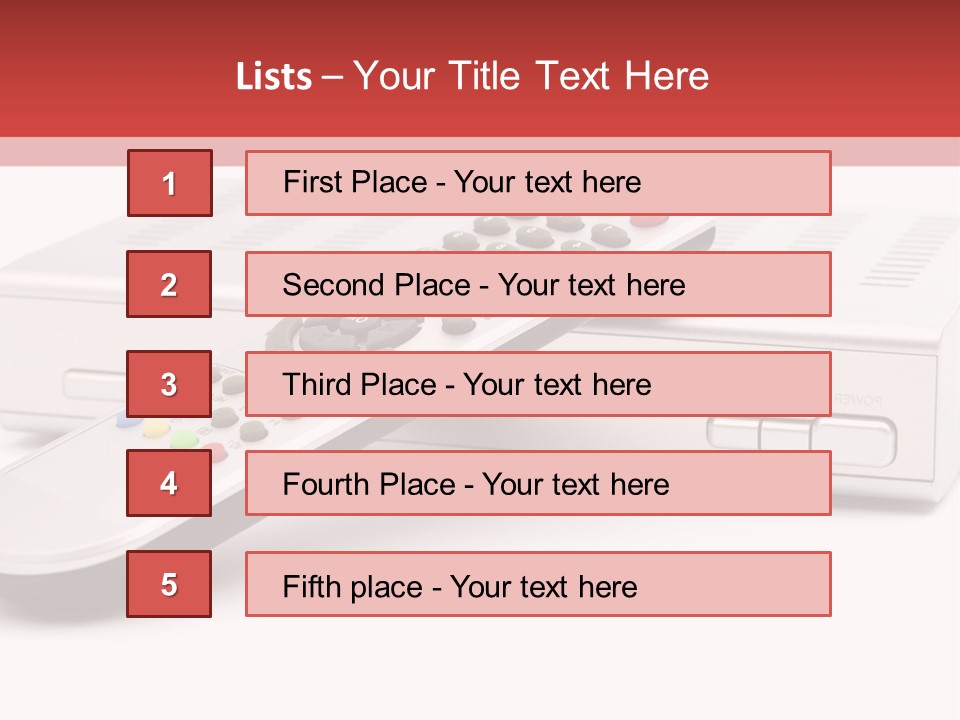 Television Recorder Isolated PowerPoint Template