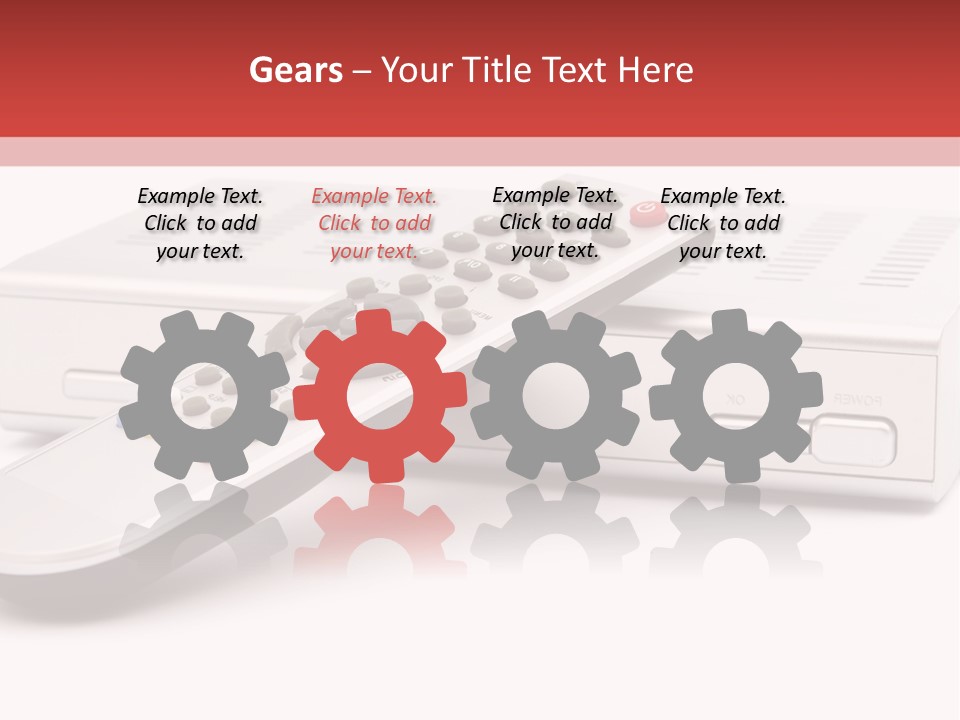 Television Recorder Isolated PowerPoint Template