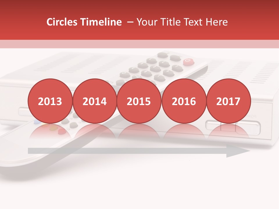 Television Recorder Isolated PowerPoint Template