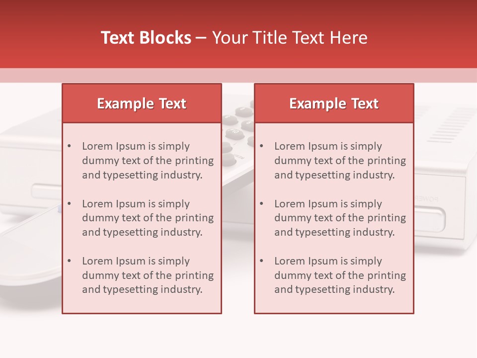 Television Recorder Isolated PowerPoint Template