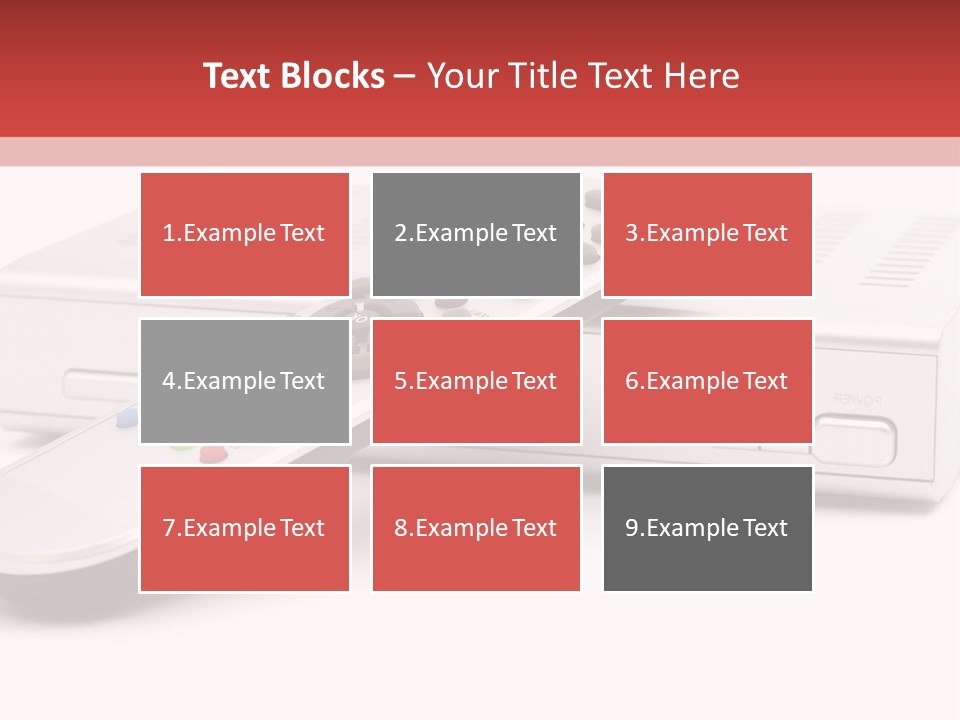Television Recorder Isolated PowerPoint Template