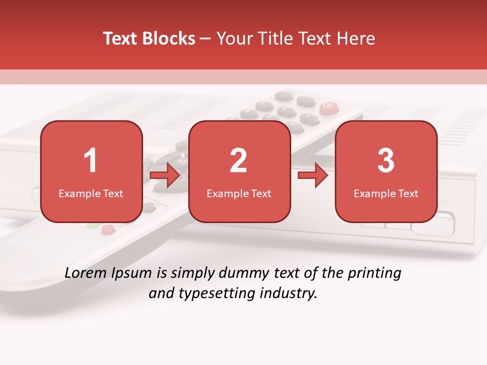 Television Recorder Isolated PowerPoint Template