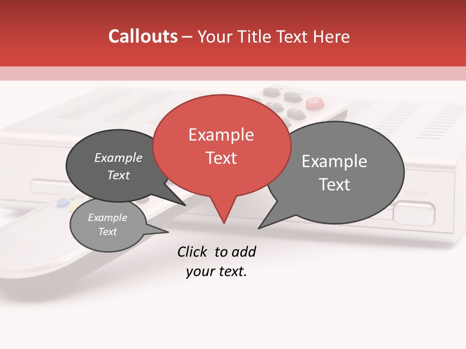 Television Recorder Isolated PowerPoint Template