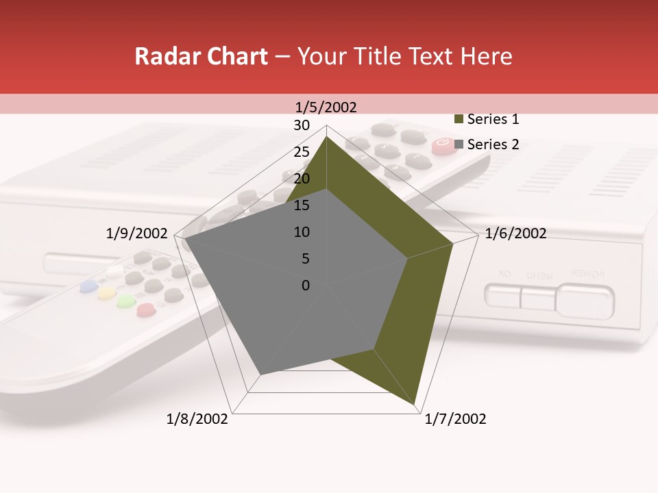Television Recorder Isolated PowerPoint Template