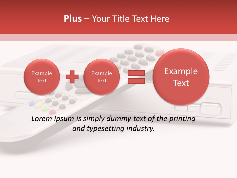 Television Recorder Isolated PowerPoint Template