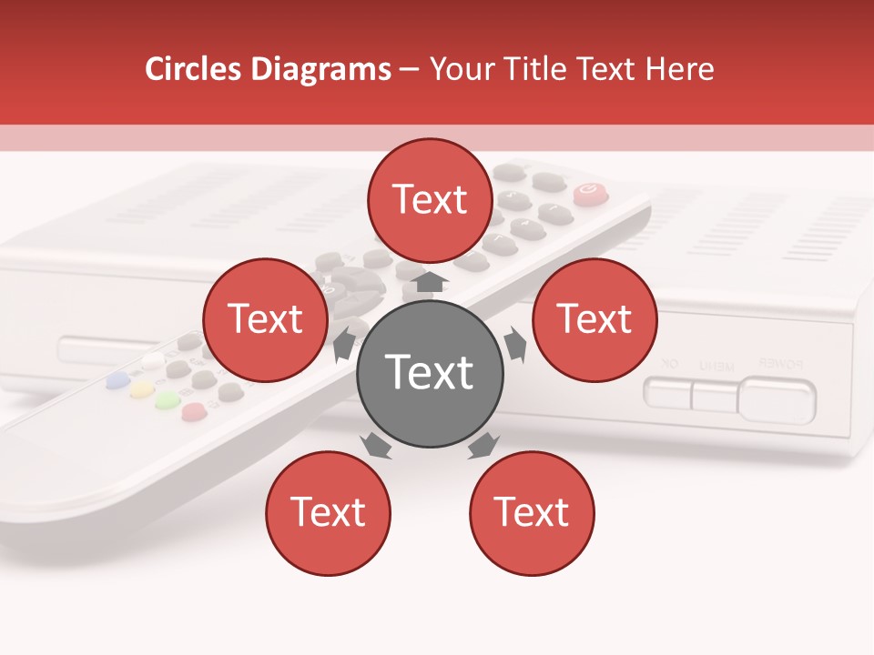 Television Recorder Isolated PowerPoint Template