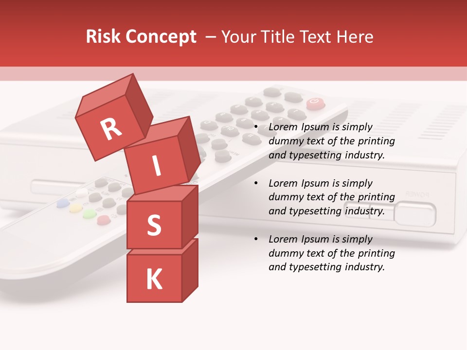 Television Recorder Isolated PowerPoint Template