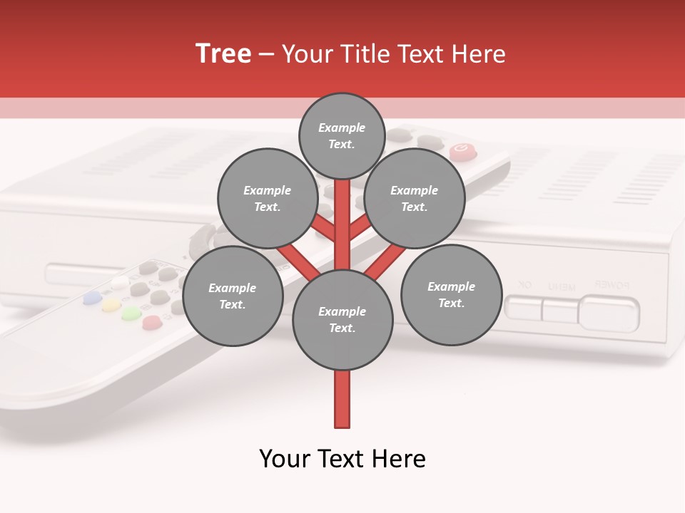 Television Recorder Isolated PowerPoint Template