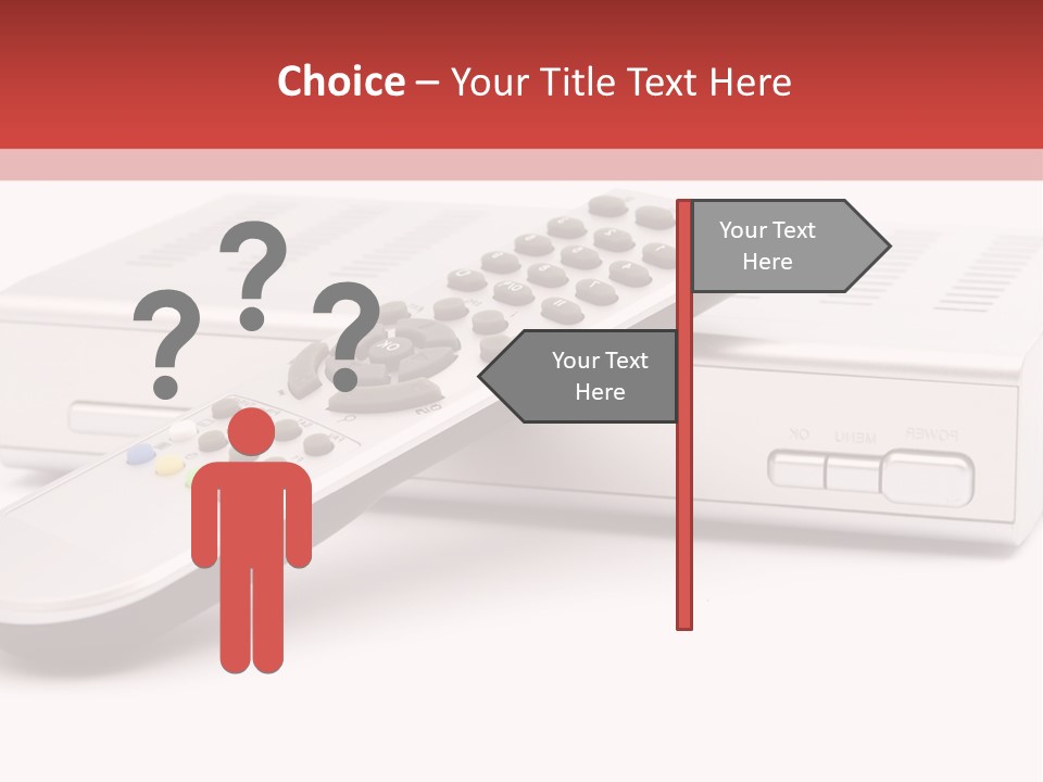 Television Recorder Isolated PowerPoint Template