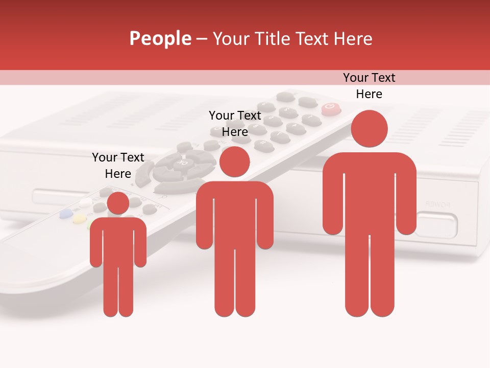 Television Recorder Isolated PowerPoint Template