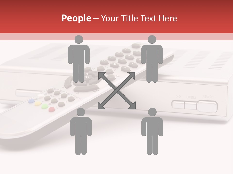 Television Recorder Isolated PowerPoint Template