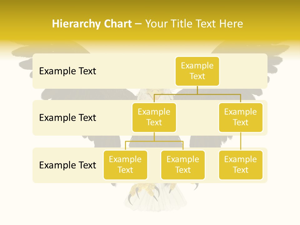 A Bald Eagle With Wings Spread Out PowerPoint Template