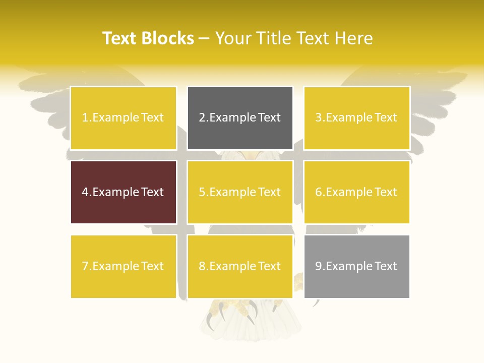 A Bald Eagle With Wings Spread Out PowerPoint Template