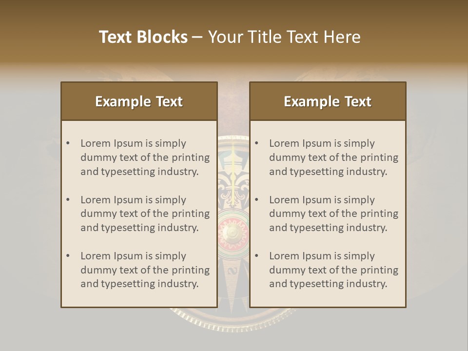 A Compass On Top Of A Globe Powerpoint Presentation PowerPoint Template