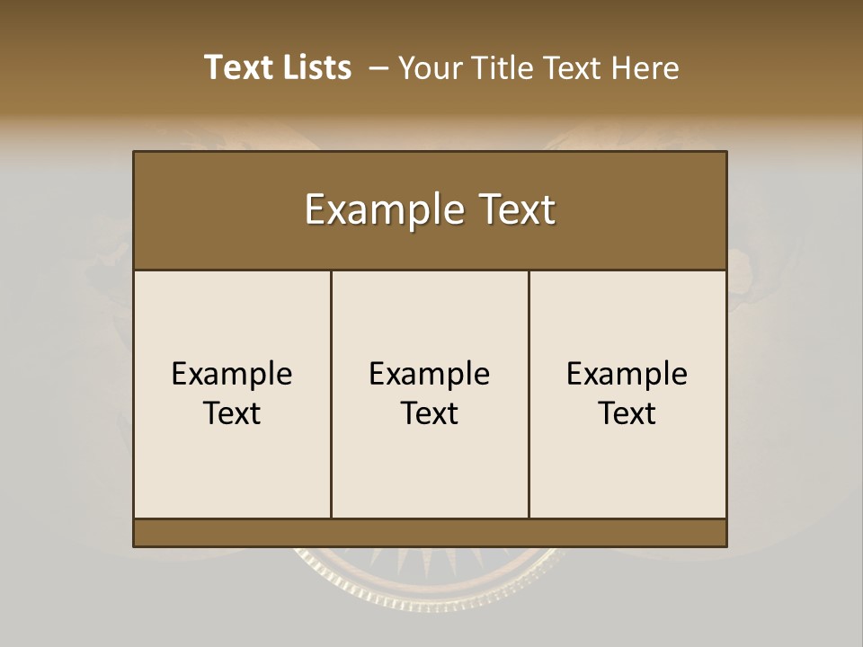 A Compass On Top Of A Globe Powerpoint Presentation PowerPoint Template