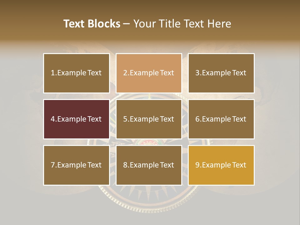 A Compass On Top Of A Globe Powerpoint Presentation PowerPoint Template