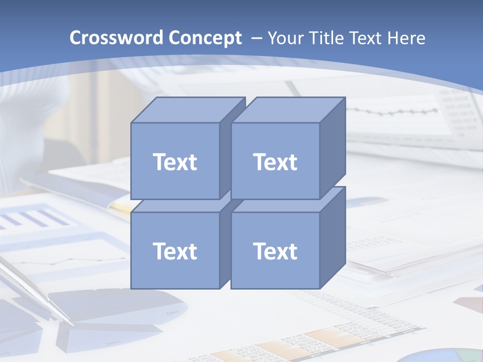A Table With A Bunch Of Papers On Top Of It PowerPoint Template