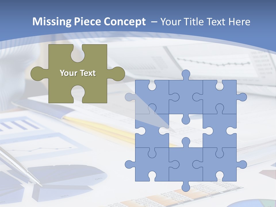 A Table With A Bunch Of Papers On Top Of It PowerPoint Template