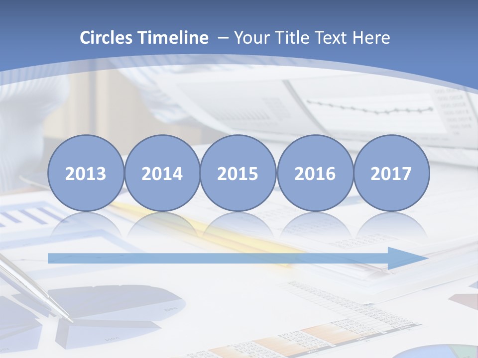 A Table With A Bunch Of Papers On Top Of It PowerPoint Template