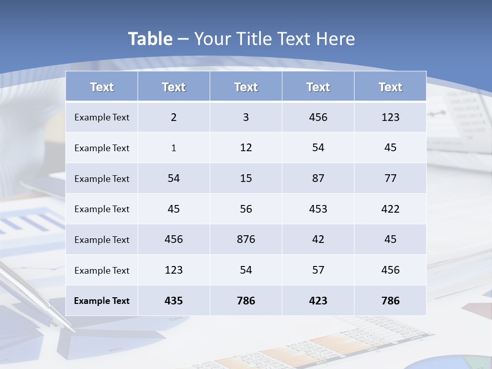 A Table With A Bunch Of Papers On Top Of It PowerPoint Template