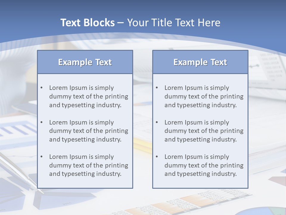 A Table With A Bunch Of Papers On Top Of It PowerPoint Template