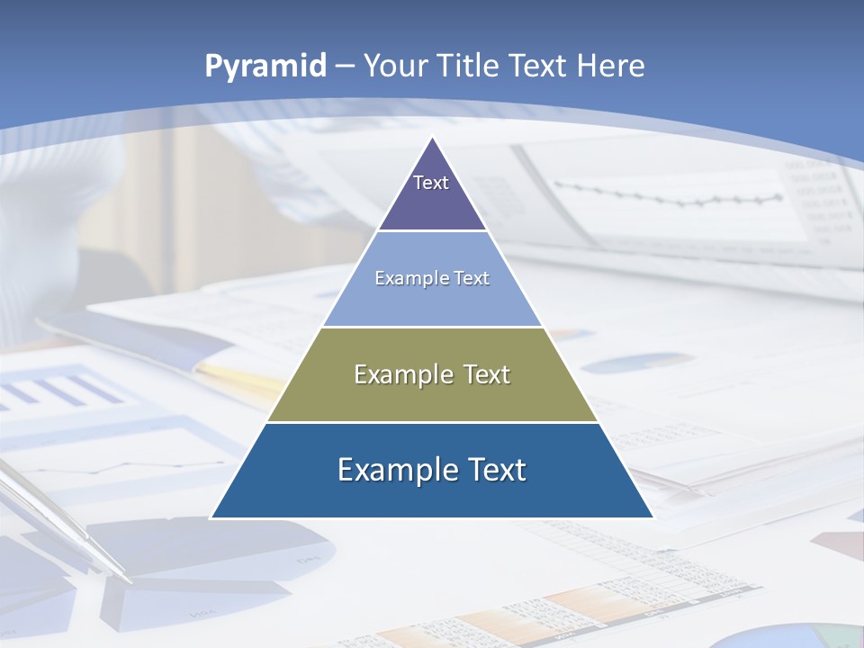 A Table With A Bunch Of Papers On Top Of It PowerPoint Template